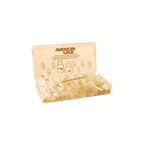 American Lock ASK8 Pin Tumbler Service Kit, Deep Storage Compartments and Sealing Cover, Pin Refills may be Ordered Seperately Pin Tumbler Pinning Kit Brass
