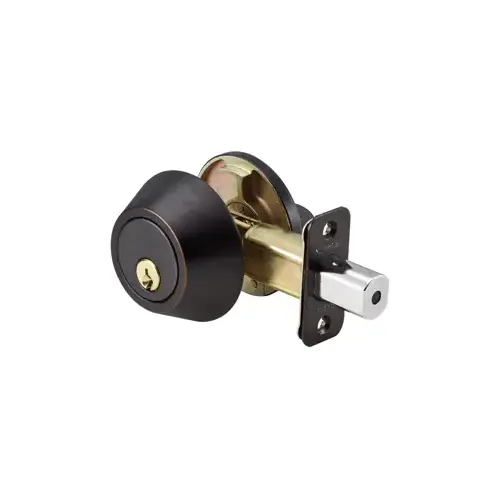 Single Cylinder Deadbolt Aged Bronze