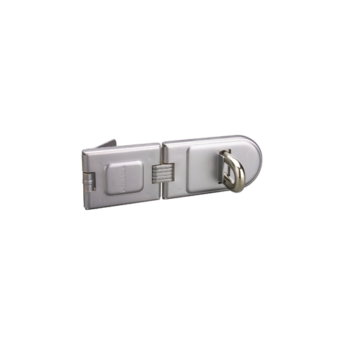 6-1/4 In. Hardened Steel Single Hasp, Shackle Diameter up to 7/16 In., Zinc Plated, Mounting Hardware Included