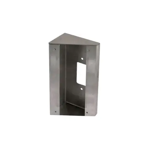 Integratable Audio/Video Security System, 18-Guage Stainless Steel Surface Mount 30 Degree box Designed for Angle Mounting the AX-DV Video Door Station