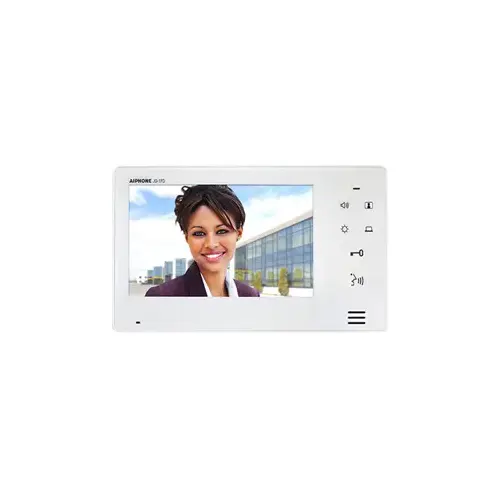 JO Series Surface Mount 1-Channel Multi-Mount Color Video Expansion Station Intercom with 7 in. LCD Display, White