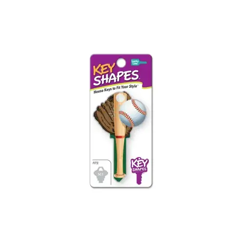 Key Shapes Series Key Blank, Brass, Enamel, For: Kwikset Locks - pack of 5