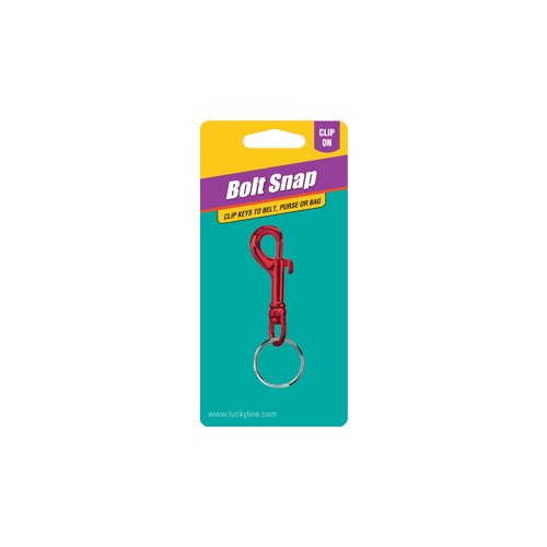 Bolt Snap Key Ring Assorted