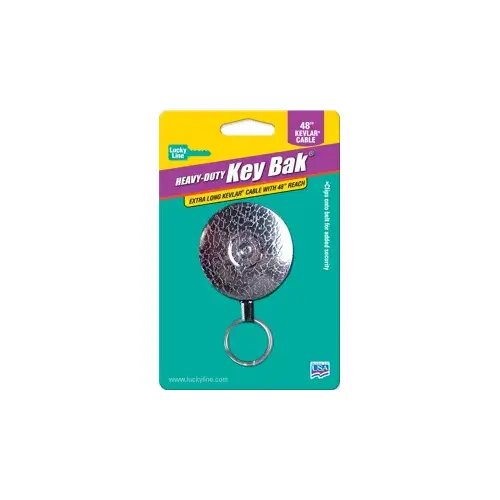 Clip On Key Reel Silver