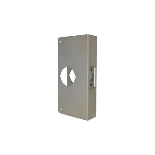 Door Wrap 2-3/4" Backset, 1-3/4" Door, 5-1/8" W x 12" H, 2-1/8" Hole, Indent Latch Prep, 630/US32D Stainless Steel