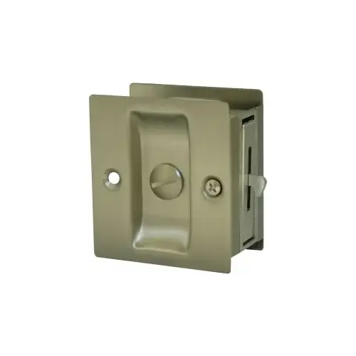 Pocket Door Lock Satin Chrome