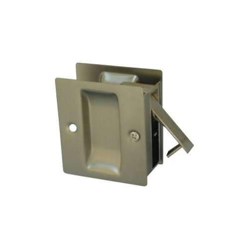 Pocket Door Lock Satin Chrome