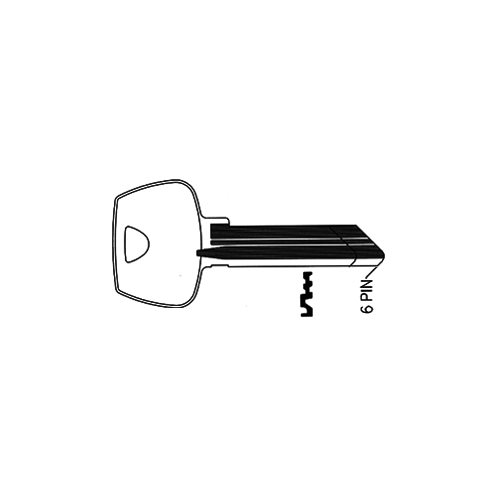 6-Pin Key Blank