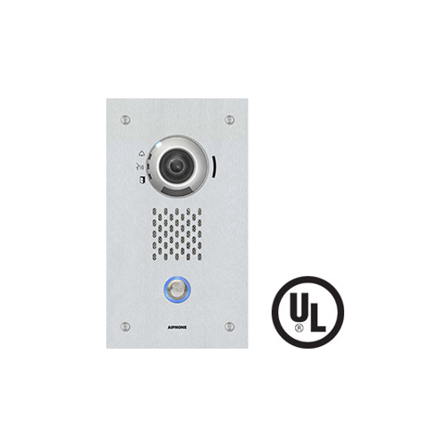 IX Series Flush Mount 1-Channel IP Video Door Station Intercom with SIP Compatible, PoE, Stainless Steel