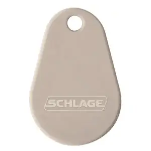 Schlage Electronics 9651T-CTX7H-A MiFare Classic Smart Thin Keyfob 1K Byte/8K Bit, 13.56 MHz Smart Technology