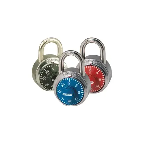 1-7/8 In. Wide Durable Metal Body with Stainless Steel Cover, Hardened Steel Shackle, 3-Digit Combination