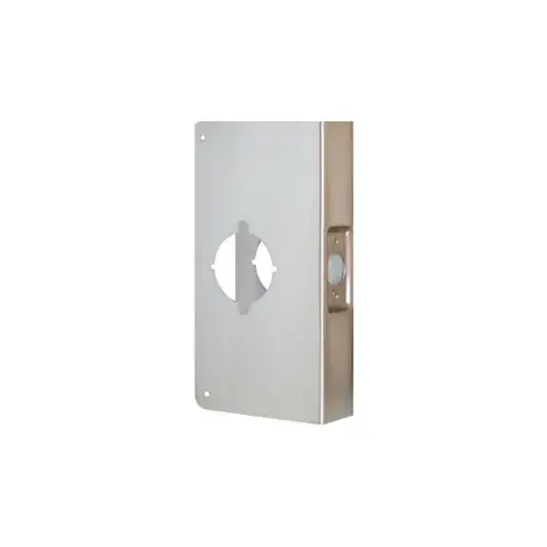 Best 93K and Sargent Door Wrap 2-3/4" Backset, 1-3/4 Door, 4" W x 9" H, Indent Latch Prep, 630/US32D Stainless Steel