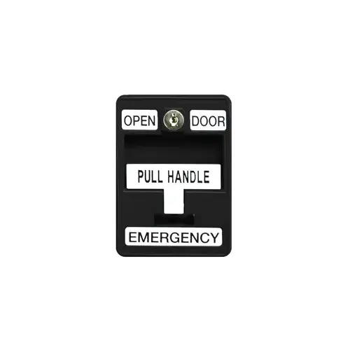 Emergency Pull Station - Black with Two SPDT (Form C) Switches