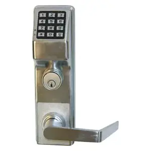 Alarm Lock T2 Digital Keypad Lock - 100 User Codes, Satin Chrome, ANSI Grade 1