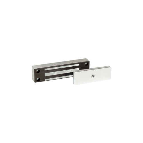 24 Volt Magnetic Cabinet Lock Satin Stainless Steel Finish