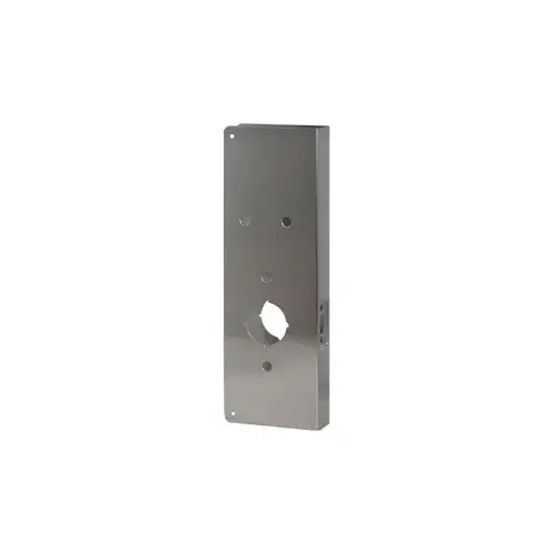 Door Wrap 2-3/4" W x 1-3/4" Door, 5" W x 15", Indent Latch Prep, 630/US32D Stainless Steel