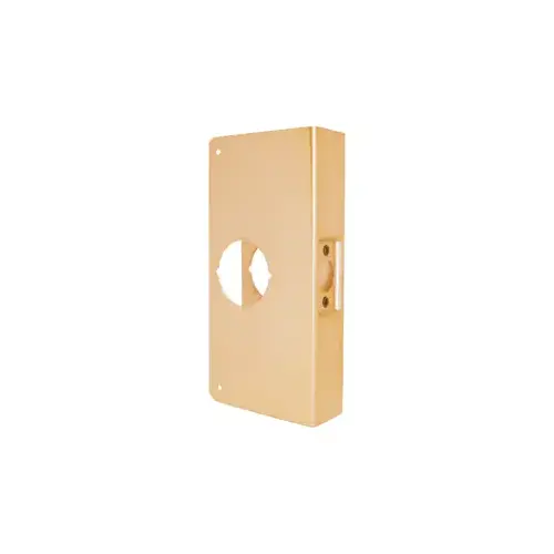 Door Wrap 2-3/8" Backset, 1-3/4" Door, 4" W x 9" H, 2-1/8" Hole, Indent Latch Prep, 612/US10 Bronze