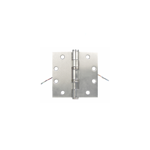 Securitron EH-40 4.5" x 4" Electric Hinge Concealed 6 Wire Satin Stainless Steel Finish