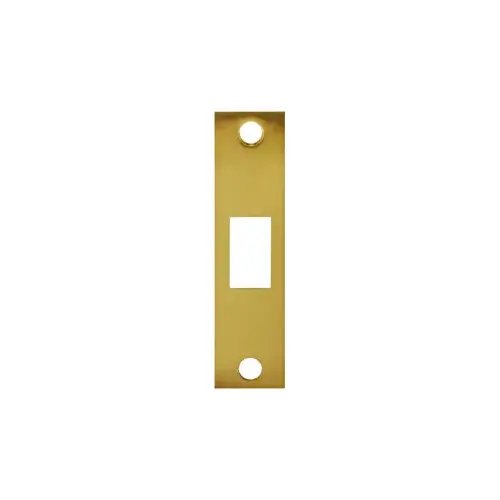 1-1/4" x 4-7/8" Deadbolt Strike Brass Plated Finish