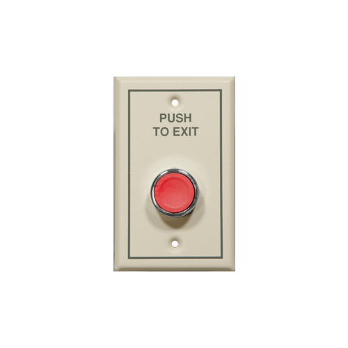 2000 Series Push Button, Beige Single Gang, Shrouded Button, 12/24VAC