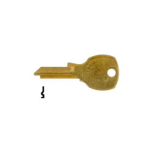 Compx Security D4301 J Key for 2000PS-2999PS/4000PS Brass