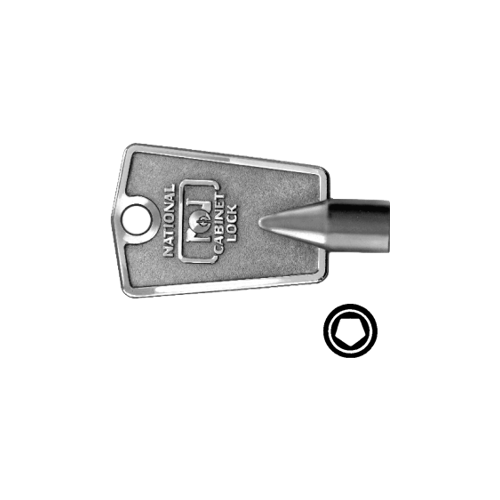 National Original Key Blanks 5 Side Zinc