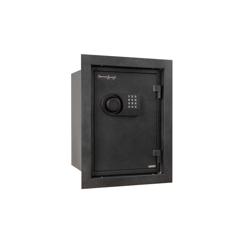 AMSEC WFS149E5LP Wall Safe 1 Hour Fire, Black Granite Door, ESL5LP Electronic Lock, 106lb