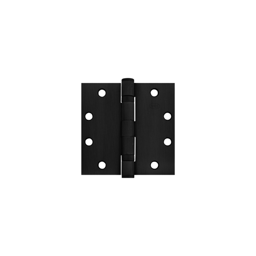 IVES 5BB1 4.5X4.5 F-BLK 5-Knuckle Ball Bearing Hinge, Standard Weight, 4-1/2" x 4-1/2", Steel, Black, Applied