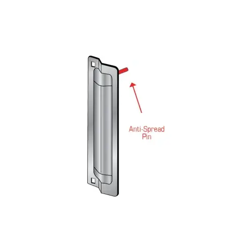 Pro-Lok ELP-250-1-S Latch Protector 11" w/1-Pin Rectangle, Carded (Retail Packaged), Stainless Steel/630/US32D