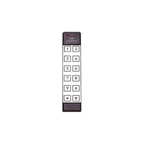 12 BUTTON 2x6 KEYPAD, US32D Satin Stainless Steel