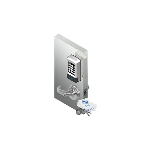 Security Door Controls E75PQE1Q SDC E75 DIGITAL KEYPAD/PROX 626 ECLIPSE 626 Satin Chrome