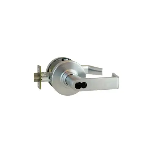 KIT - Grade 1 Entrance Rhodes Lever (FSIC) Full Sized IC, with Temp Core, 2-3/4" Backset, UL, ANSI Strike, Satin Chrome 626, US26D