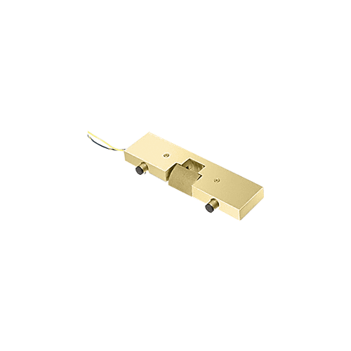 Polished Brass Electric Strike Keeper for Single Patch Fitting Doors Style A, BP, and F