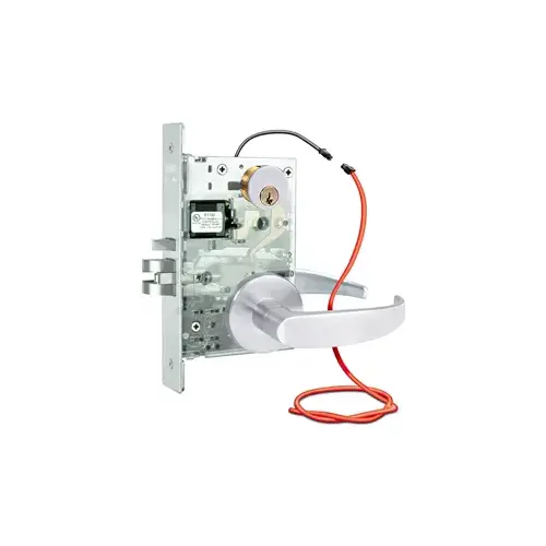 Security Door Controls Z7632 (MLR) Motorized Electrified Mortise Lock Body Only, Locked Both Sides, Fail Secure (Field Selectable), Field Reversible Handing