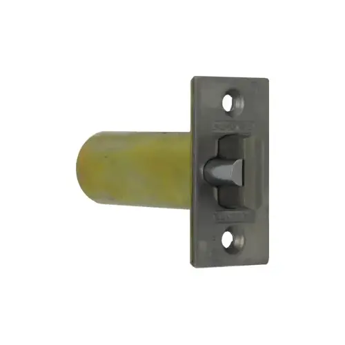 D Series Square Corner Dead Latch with 3-3/4" Backset and 1-1/8" Face Satin Chrome Finish