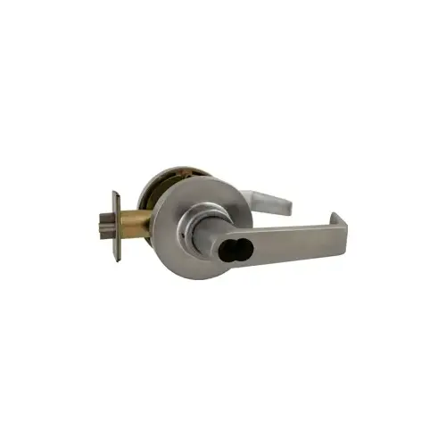 LFIC Corbin 6-Pin - Classroom Intruder Clutched Lever Lockset, Corbin Large Format IC, Less Core, 2-3/4" Backset, ANSI Strike, Grade 1, 626/US26D Satin Chrome