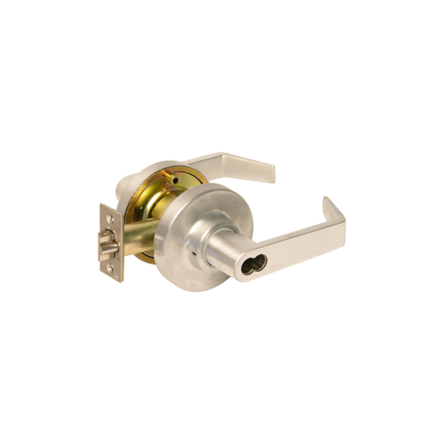 Marks Hardware 175RFB/26D-F20 LFIC Sargent 6 Pin - Storeroom Lever Lockset x Blank Plate Inside, Sargent Large Format IC, Less Core, Grade 2, Satin Chrome US26D/626