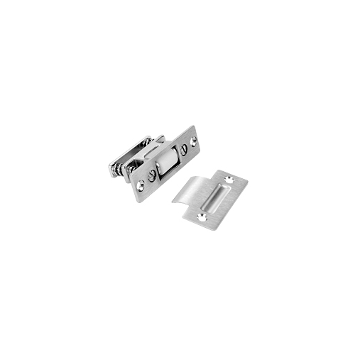 1" x 3-3/8" Roller Latch with T Strike Satin Chrome Finish