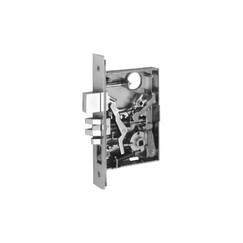 Entry Mortise Body Only LH, for Lever Sets, 2-3/4" Backset, Deadbolt and Latch, Front 1-1/4 x 8", Grade 1, Bright Brass US3/605