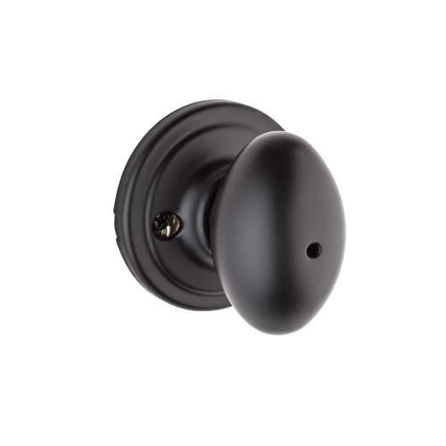 Laurel Privacy Knob Iron Black