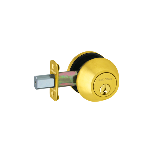 JD60 Deadbolt, Bright Polished Brass