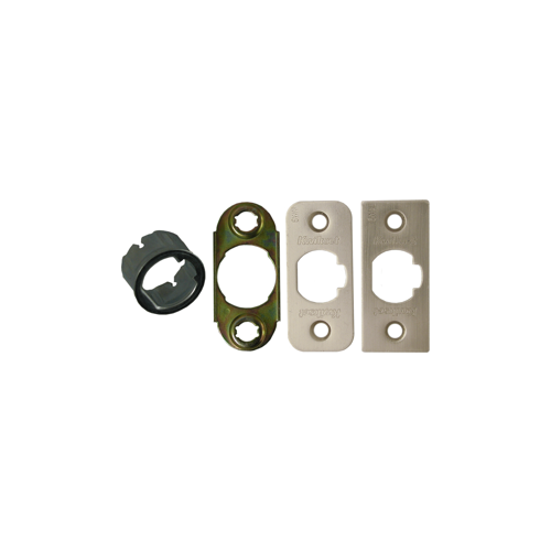 Kwikset 81844-005 (15) FACEPLATES Faceplates & Drive-In Collar Kit for Deadlatch, Satin Nickel US15/619