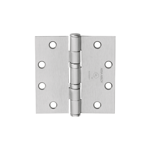 5-Knuckle Hinge, Standard Weight, Full Mortise, Oil Impregnated Bearing (TA), 5.0" x 4.5" (5045), Steel Base, Satin Chrome US26D/652