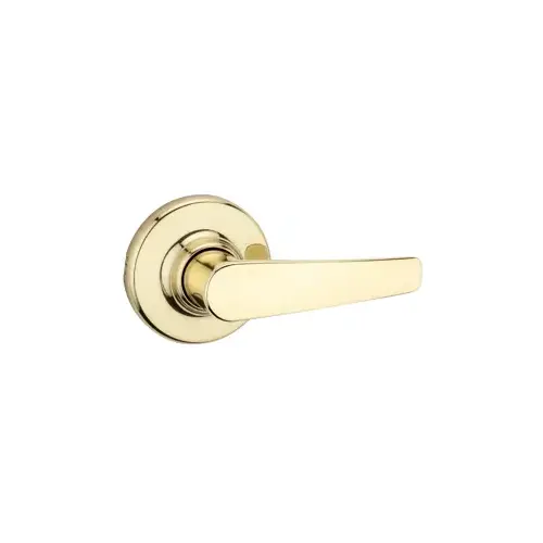 Delta Lever Interior Single Cylinder Handleset Trim, Bright Polished Brass