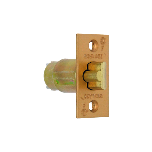 A Series Square Corner Dead Latch with 2-3/4" Backset with 1-1/8" Face Satin Bronze Finish