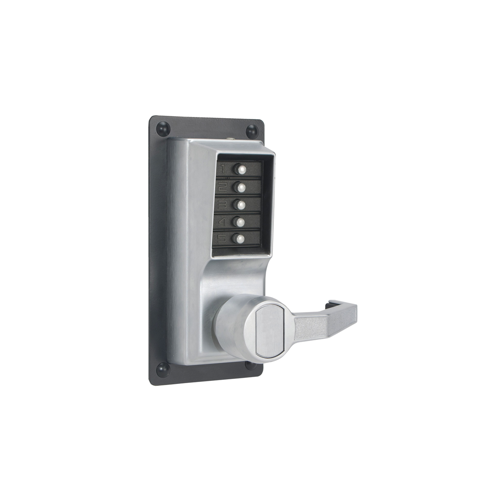 Kaba Access LRP1010-26D-41 LP1000 Series Mechanical Pushbutton Exit Trim, Satin Chrome
