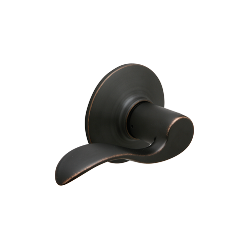 Passage Accent Lever Grade 2, Radius Corner/Drive-In Adjustable Backset, Aged Bronze 716