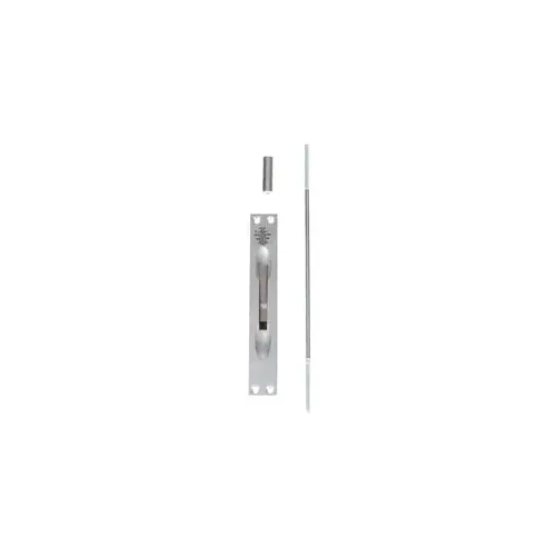 Trimco 391712626 UL 12" Flush Bolt for Metal Doors Satin Chrome Finish