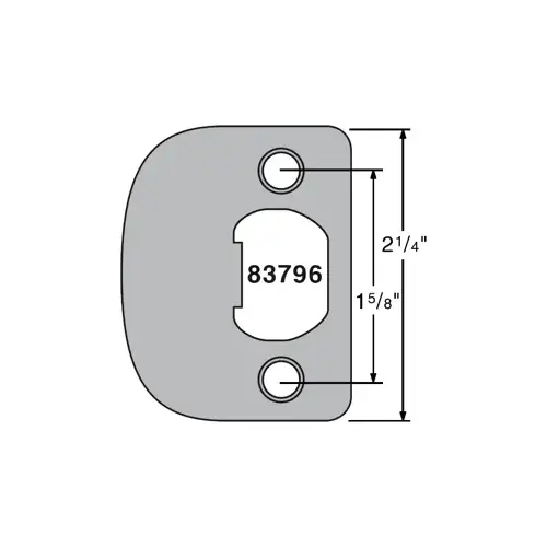 Plainlatch and Deadlatch Strike Satin Chrome