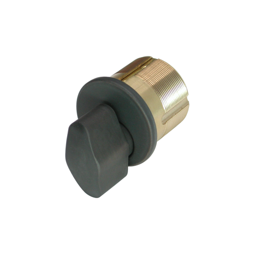 1" Mortise T Turn Cylinder with Adams Rite and Yale Standard Cams Oil Rubbed Bronze Finish